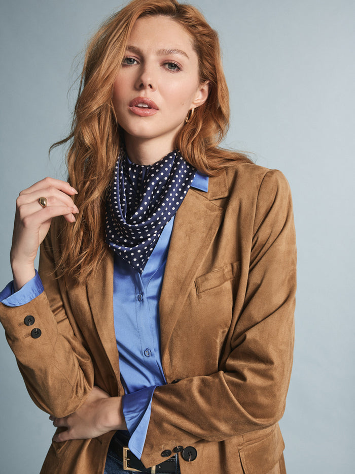 Women's Long Sleeve Satin Blouse