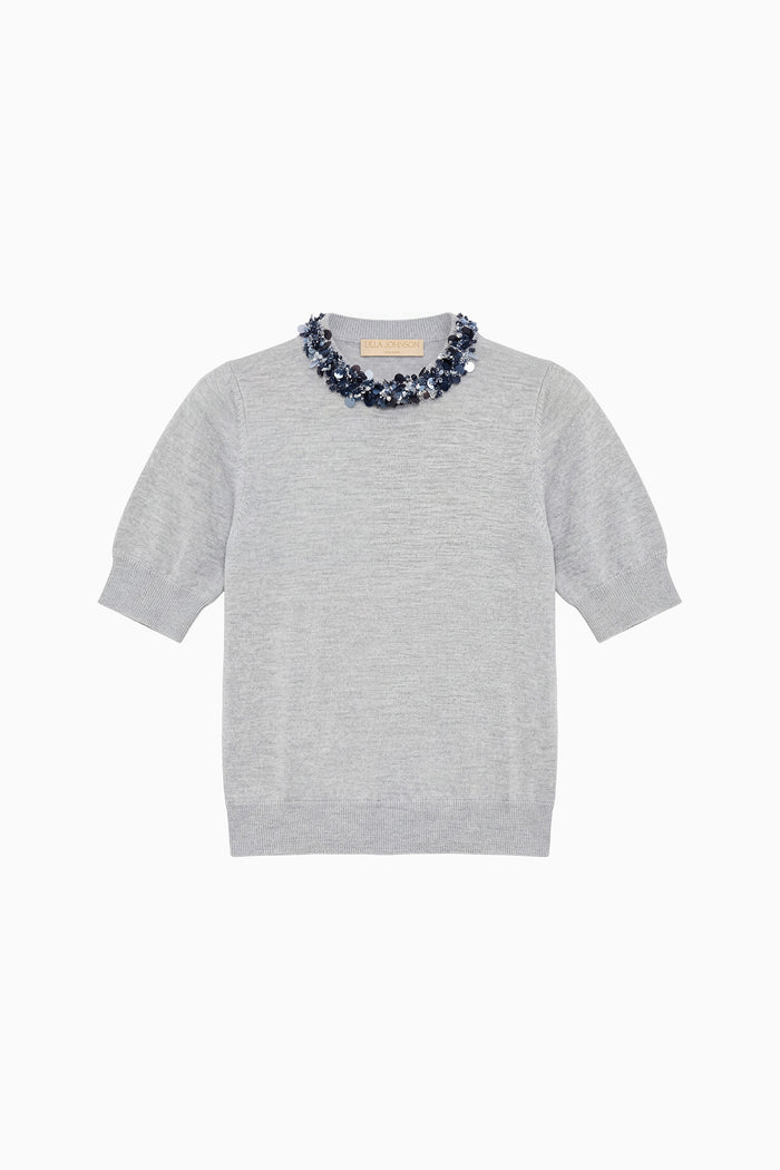 Jude Embellished Top - Ash