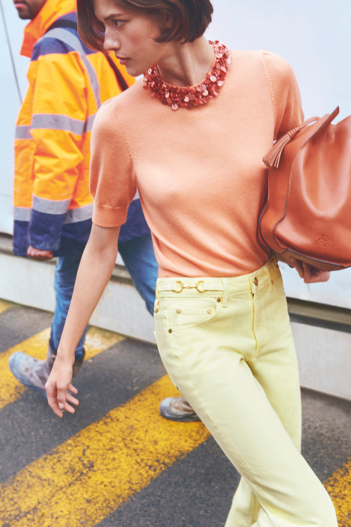 Jude Embellished Top - Coral