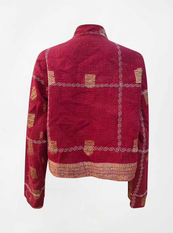 kantha vintage crop jacket aakriti (vasant)