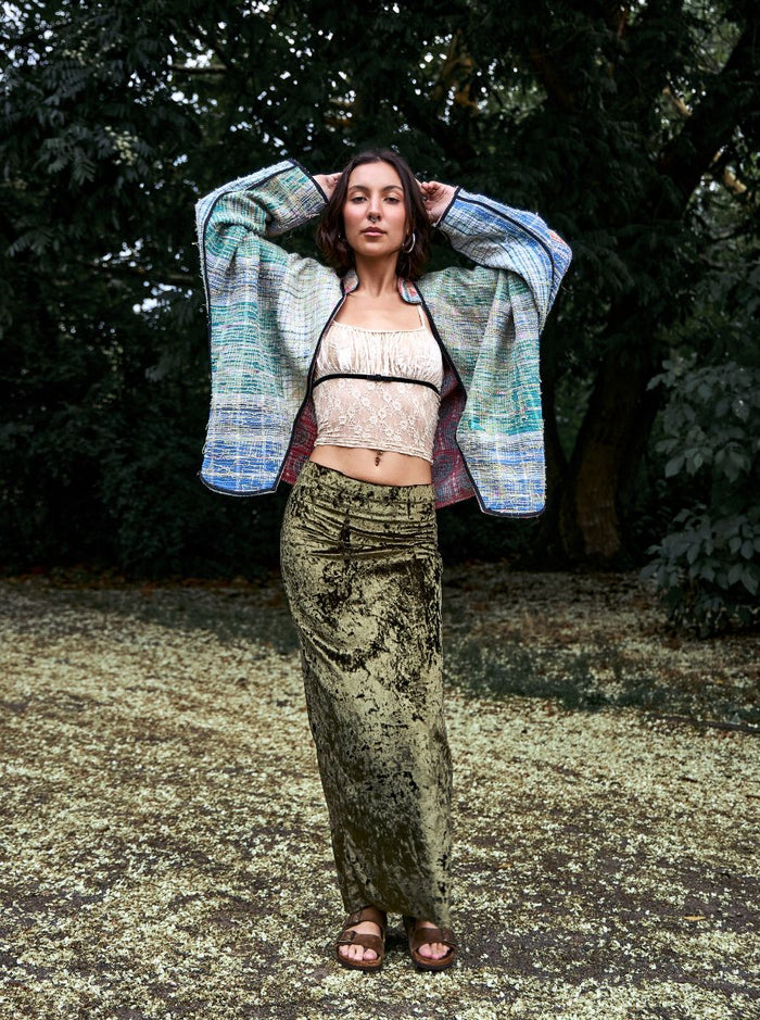 kantha vintage short jacket karuna (summer)