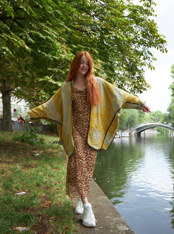 kantha vintage short jacket karuna (summer)
