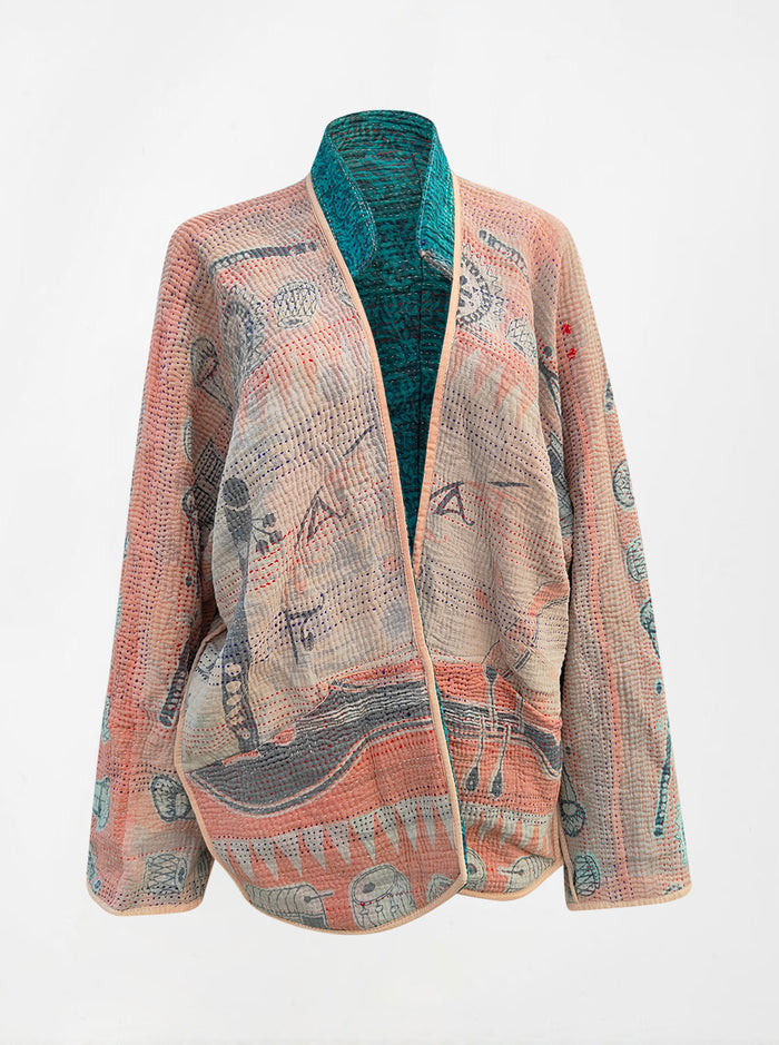 kantha vintage short jacket manjula (summer)