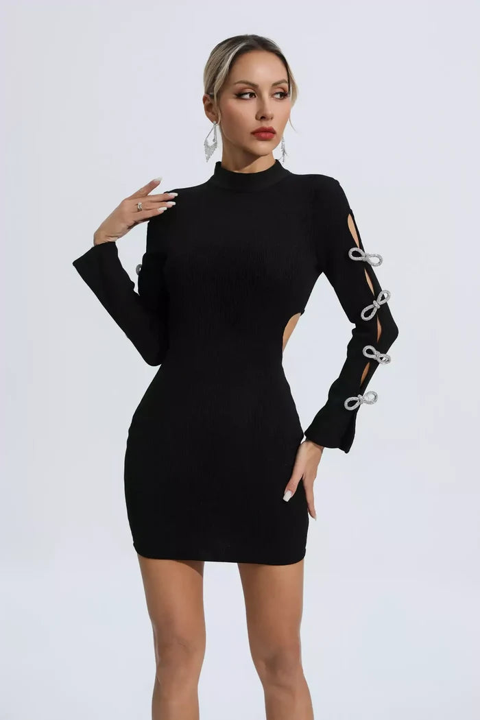 Kinsley Neck Cut Out Side Bodycon Dress