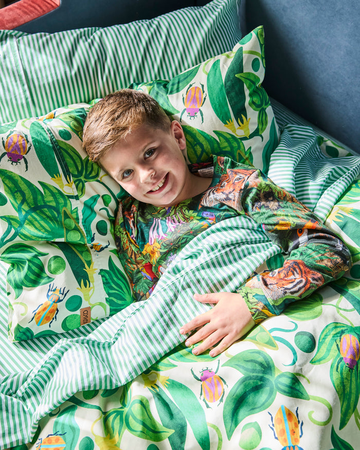 Kip And The Beanstalk Organic Cotton Pillowcase