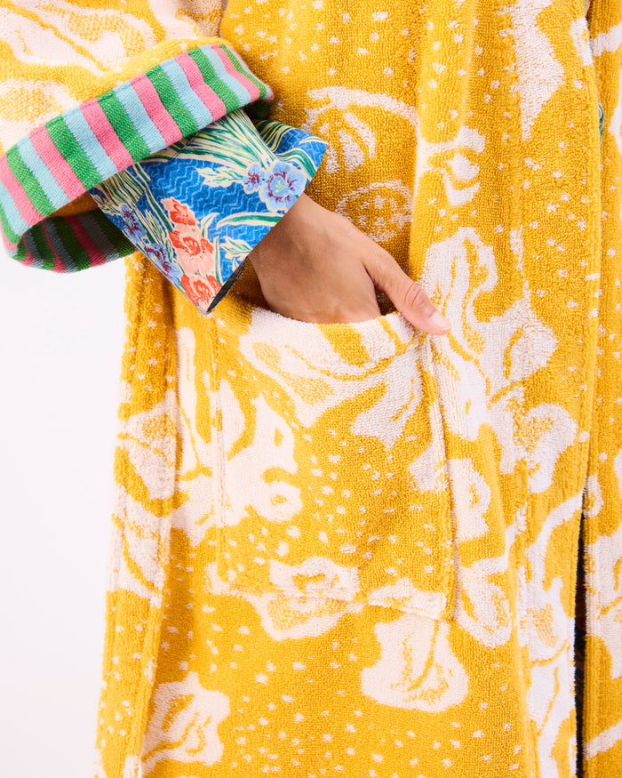 Kip&Co x Anna Spiro Elsternwig Fig Terry Bath Robe