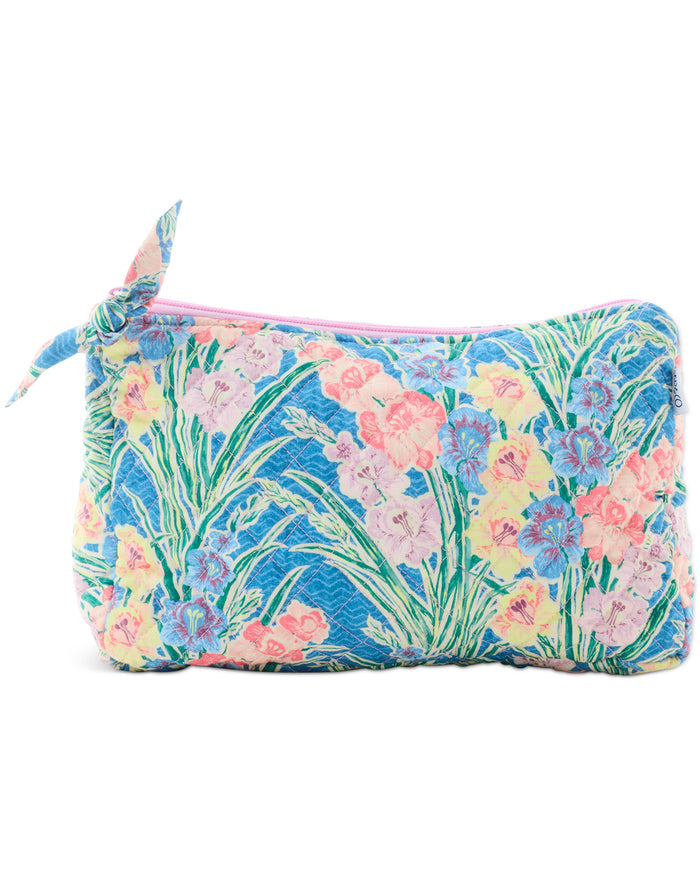 Kip&Co x Anna Spiro Gladiolus Quilted Cotton Toiletry Purse