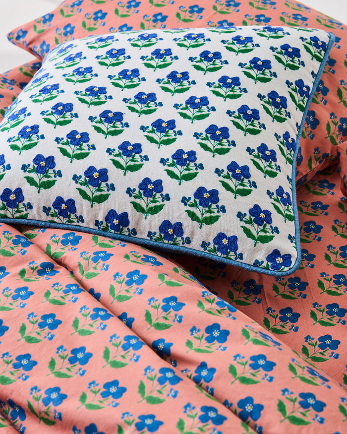 Kip&Co x Anna Spiro Indian Summer White Embroidered Cushion