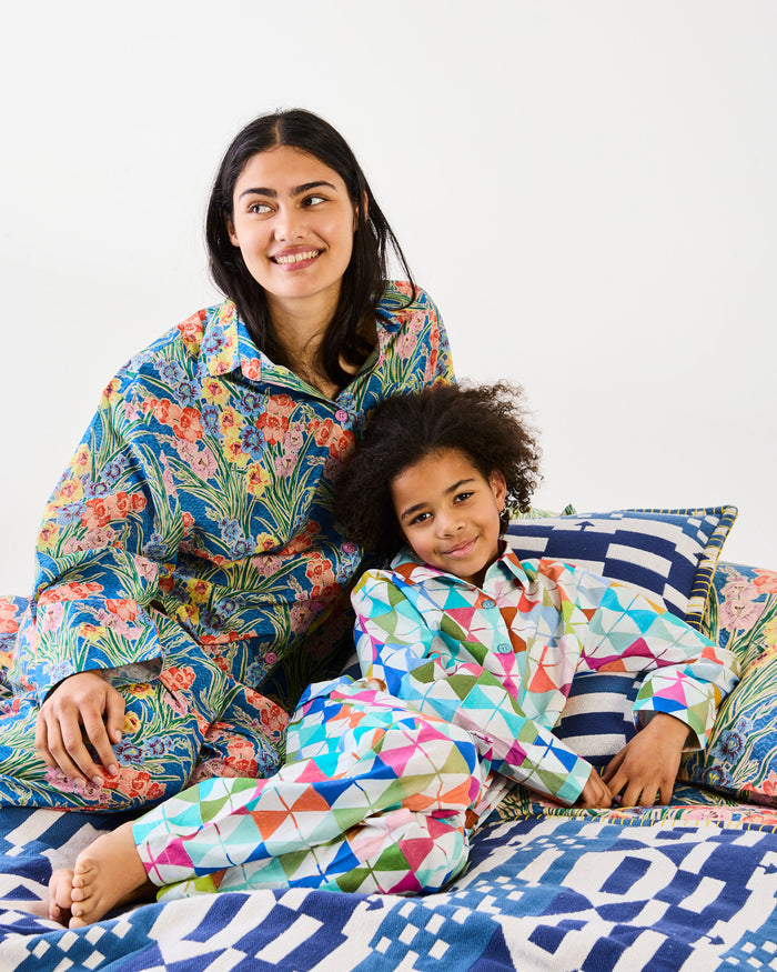 Kip&Co x Anna Spiro Turkish Delight Kids Organic Cotton Long Sleeve Shirt & Pant Pyjama Set