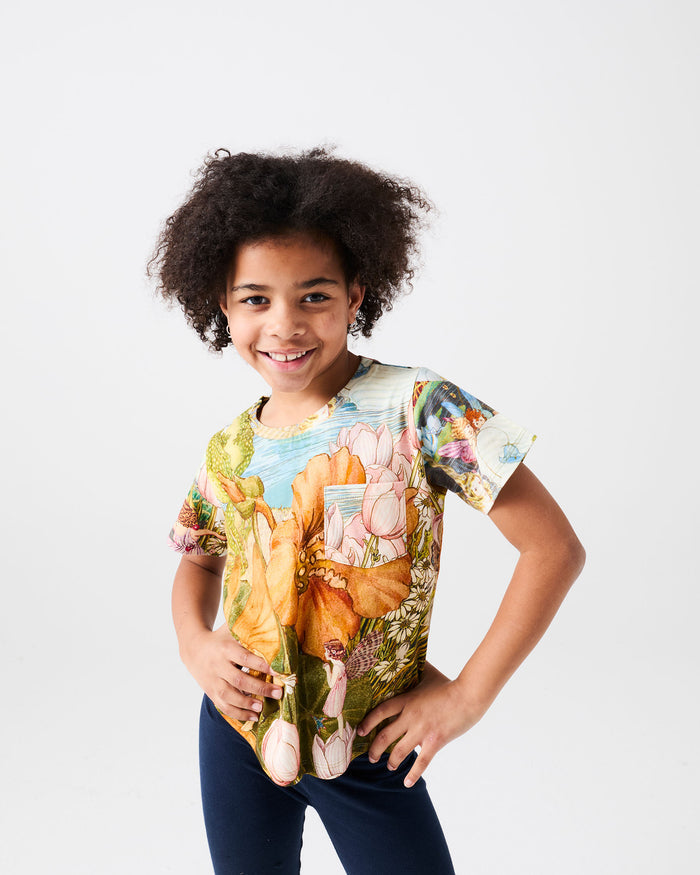 Kip&Co x Fairyland Fairy Garden Kids Organic Cotton T-Shirt