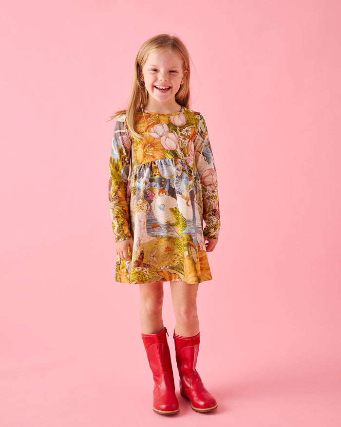 Kip&Co x Fairyland Fairy Garden Organic Cotton Everyday Dress