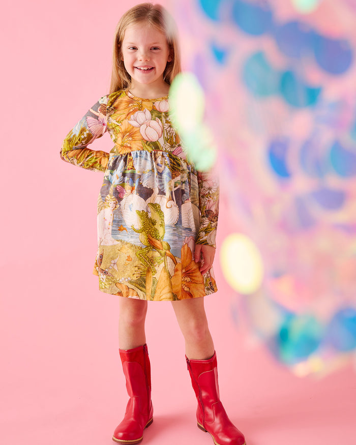 Kip&Co x Fairyland Fairy Garden Organic Cotton Everyday Dress