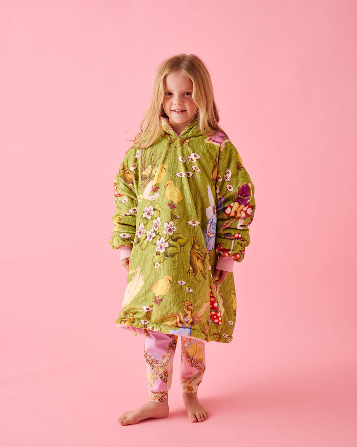 Kip&Co x Fairyland Frolicking In The Fields Kids Oversized Hooded Kuddle