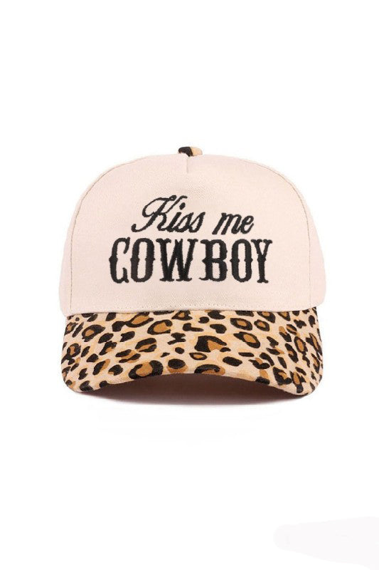 "Kiss Me Cowboy" Cap-Cute-Trendy-Shop-Womens-Boutique-Clothing-Store