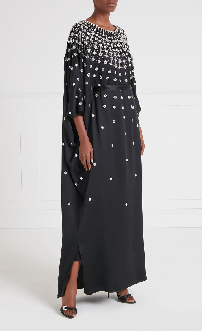 Layla Gown - Black & Silver