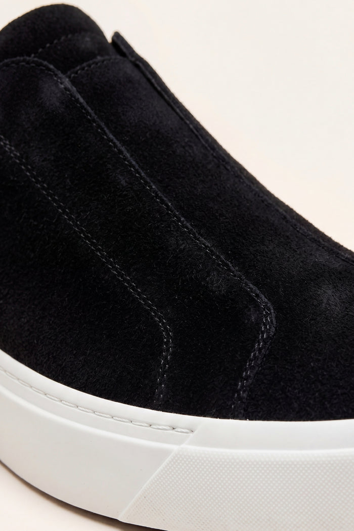 LeoMar V1 Suede Slip-On Black