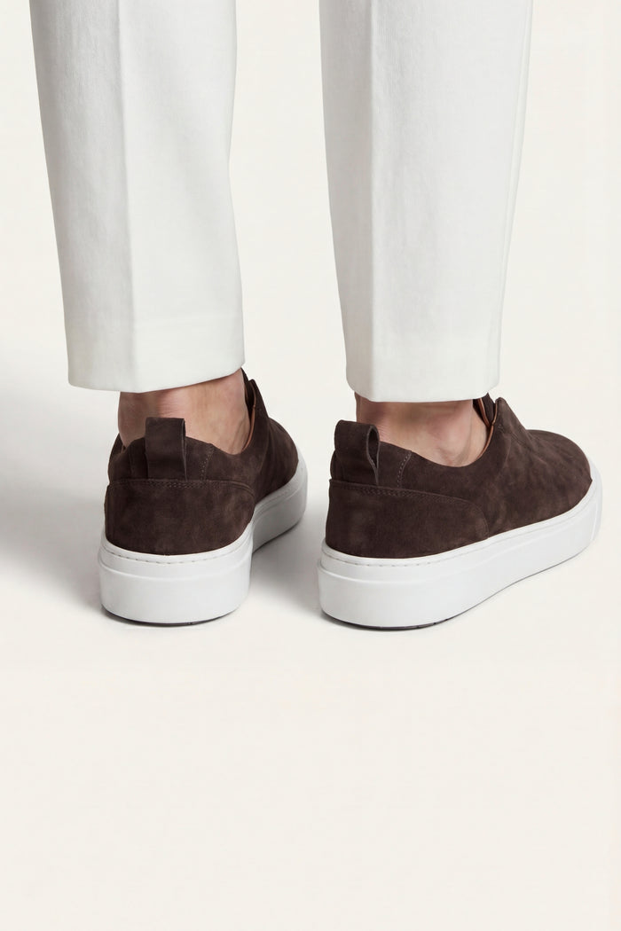 LeoMar V1 Suede Slip-On Brown