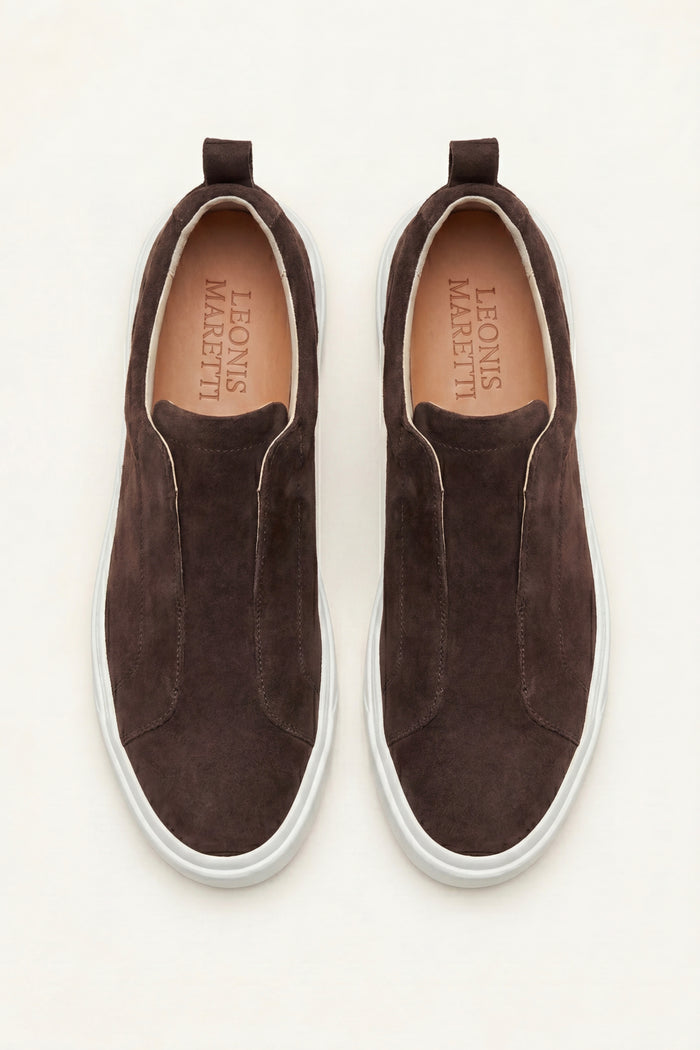 LeoMar V1 Suede Slip-On Brown