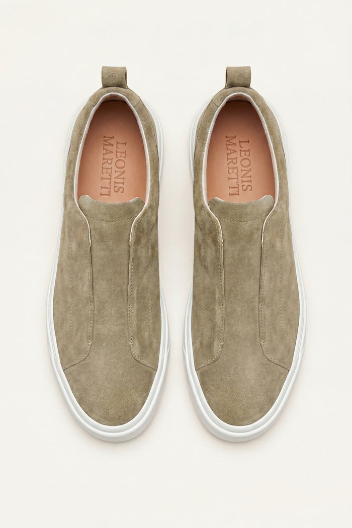 LeoMar V1 Suede Slip-On Khaki