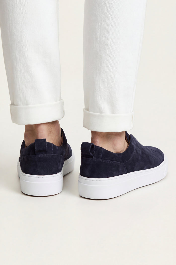LeoMar V1 Suede Slip-On Navy