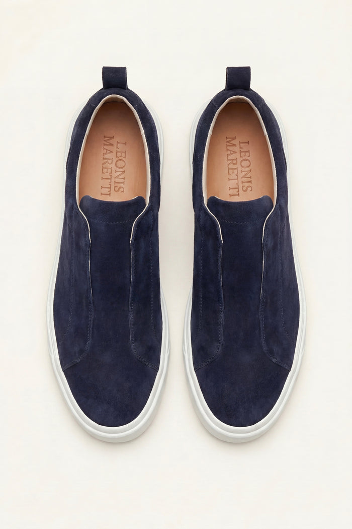LeoMar V1 Suede Slip-On Navy