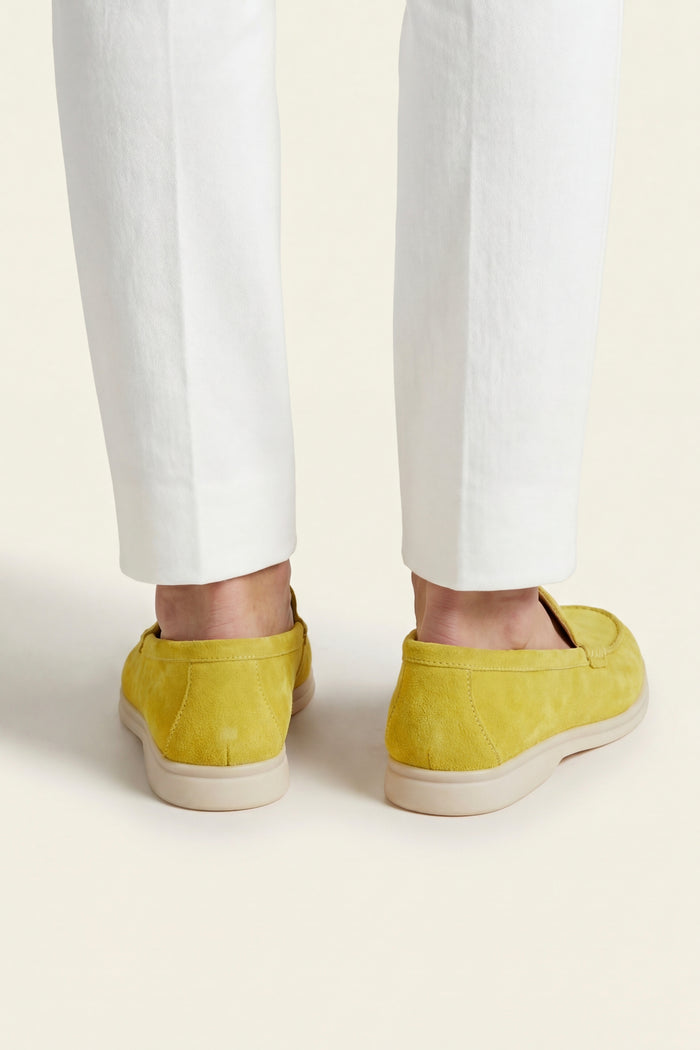 Leonis Suede Loafers Yellow