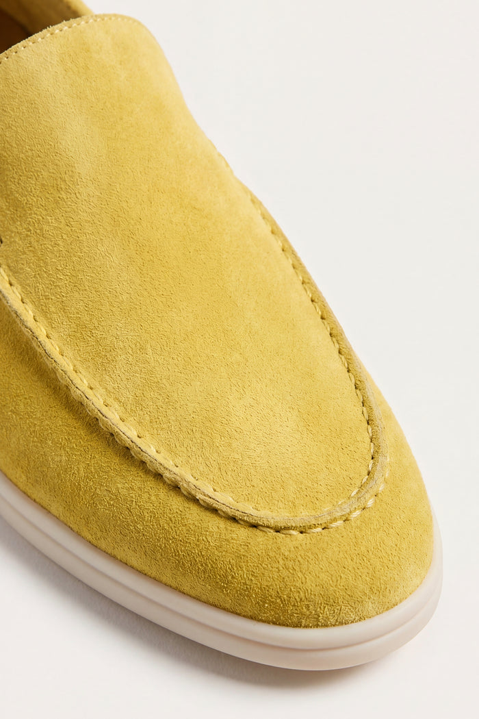 Leonis Suede Loafers Yellow