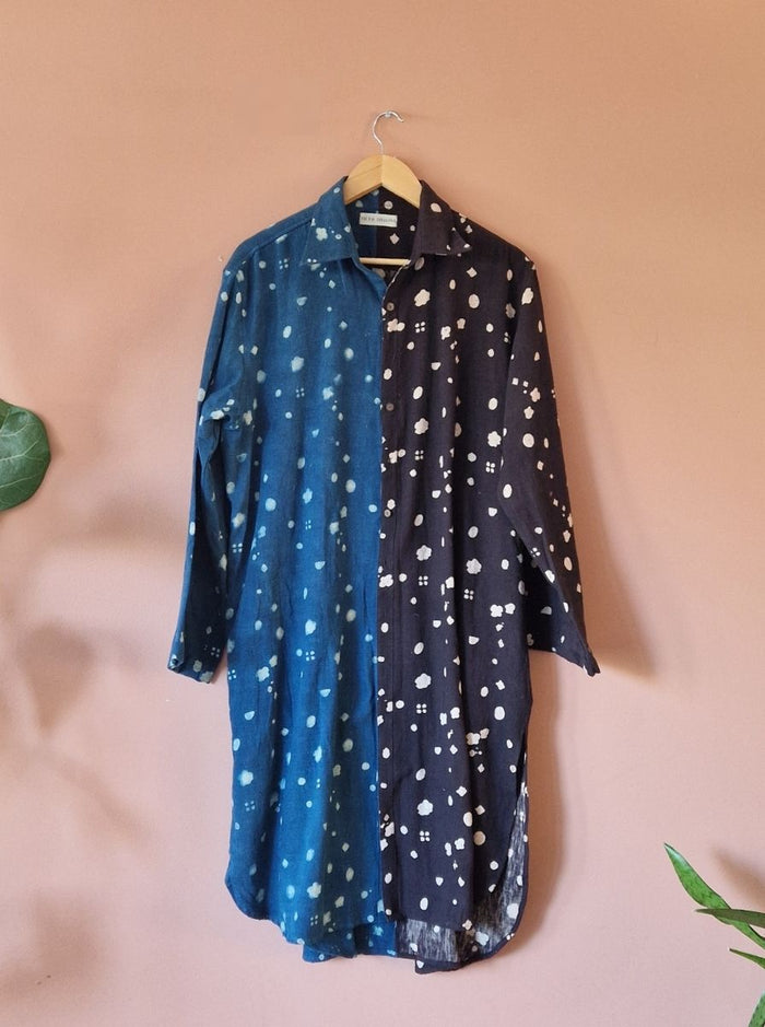 lira shirt dress - kala cotton ajarakh (bloom)