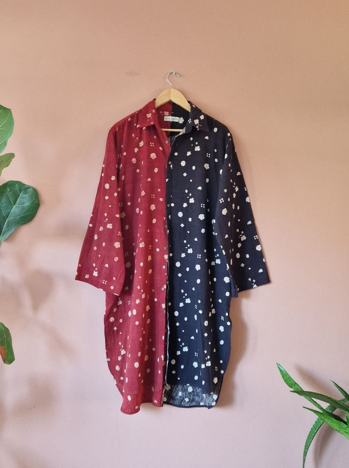 lira shirt dress - kala cotton ajarakh (bloom)
