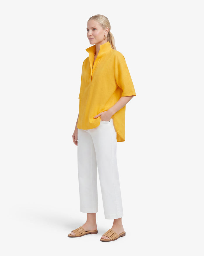 Logan Top in Cotton Dobby