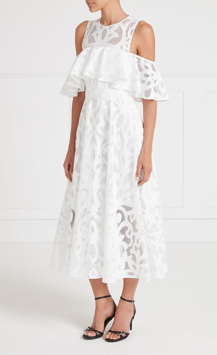 Louis Off-Shoulder Dress - White
