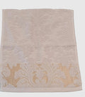 Luxury Floral Jacquard Cotton Guest Towel – Beige – 34 × 75 cm