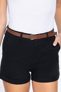 Made For Summer Twill Shorts-Black-SMALL-Cute-Trendy-Shop-Womens-Boutique-Clothing-Store