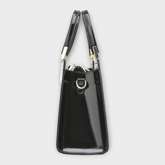 Madison - Glossy Crocodile Pattern Handbag