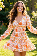 Makes Me Smile V Neck Dress-Cute-Trendy-Shop-Womens-Boutique-Clothing-Store