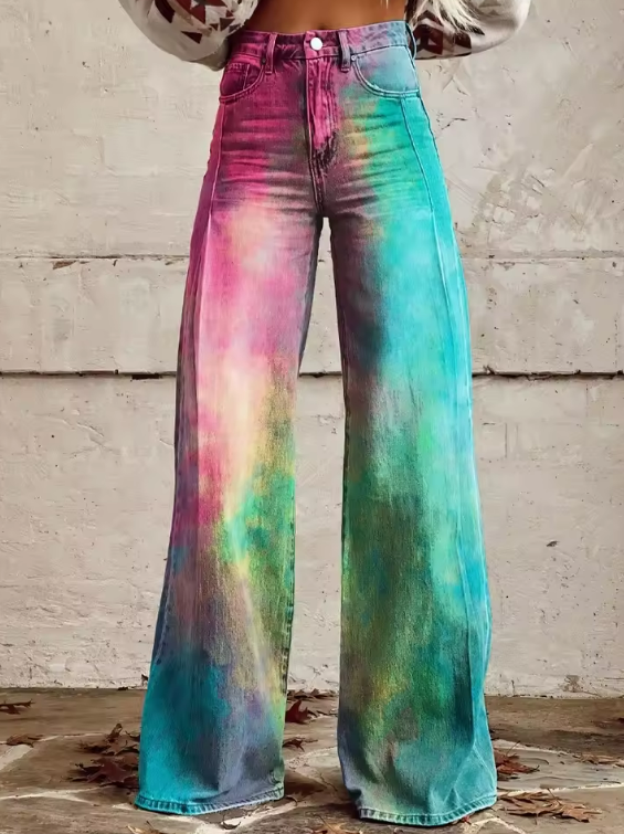 Marcella - Boho Travel-Ready Wide-Leg Pants
