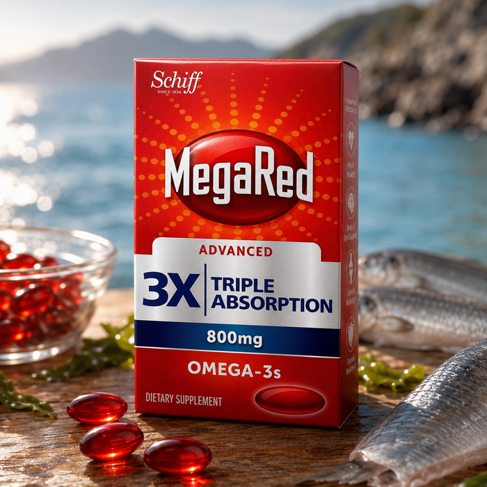 MegaRed Advanced Triple Absorption Omega-3 Fish Oil Supplement