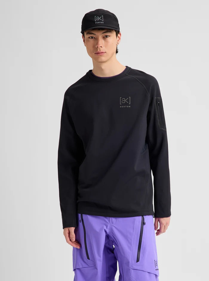 Product image of Men's Burton [ak] Baker Stretch Crewneck Fleece[Variant:True Black]