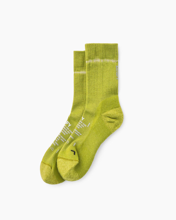 Merino Nylon Tube Socks Tie Dye Grenoble Green