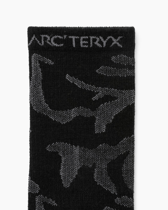 Merino Wool Grotto Mid Sock Black/Graphite