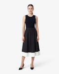 Midi Skirt in Black and White