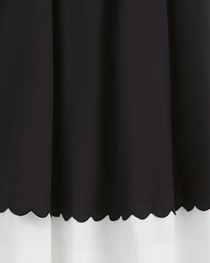 Midi Skirt in Black and White