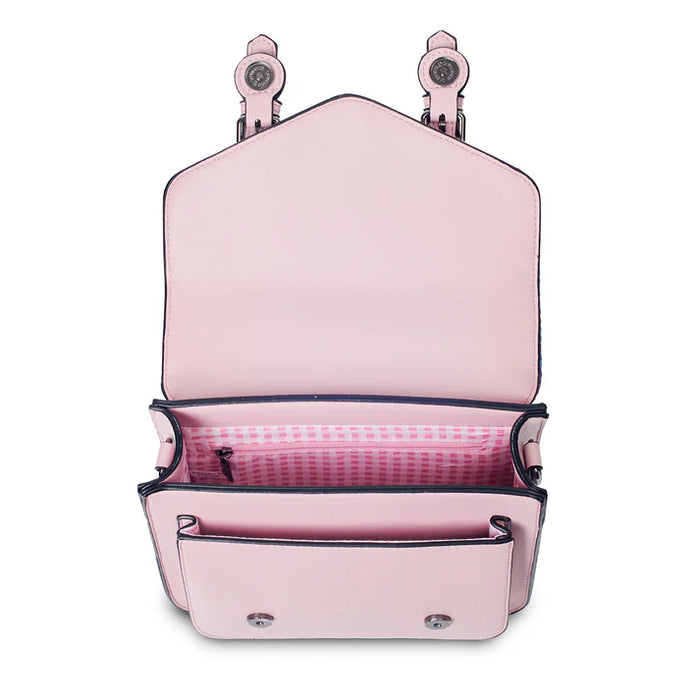 Mini Calton Satchel - Pink and Blue Tartan