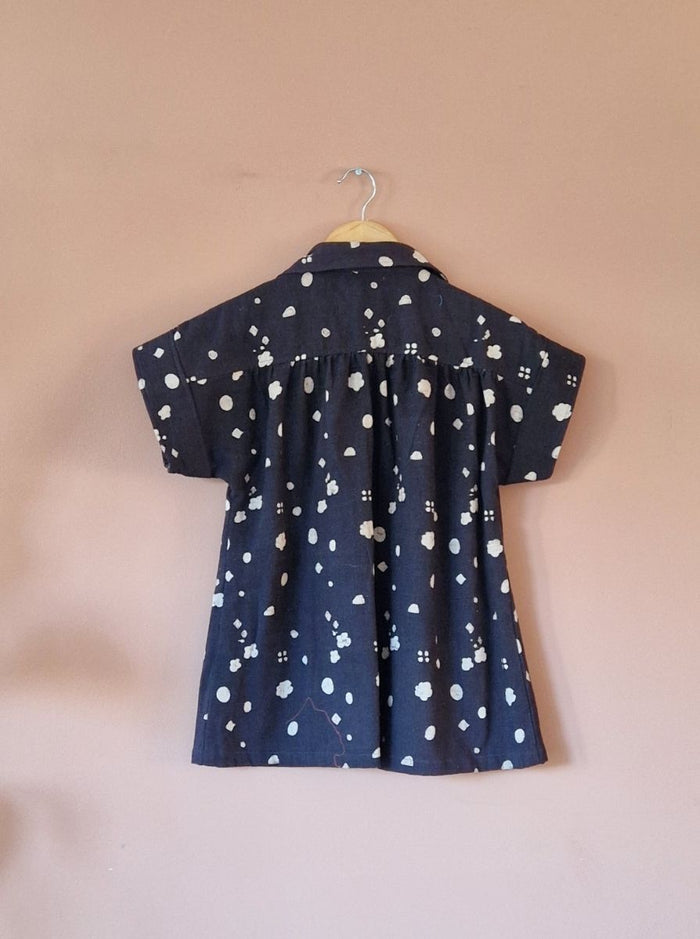 mira top - kala cotton ajarakh (bloom)