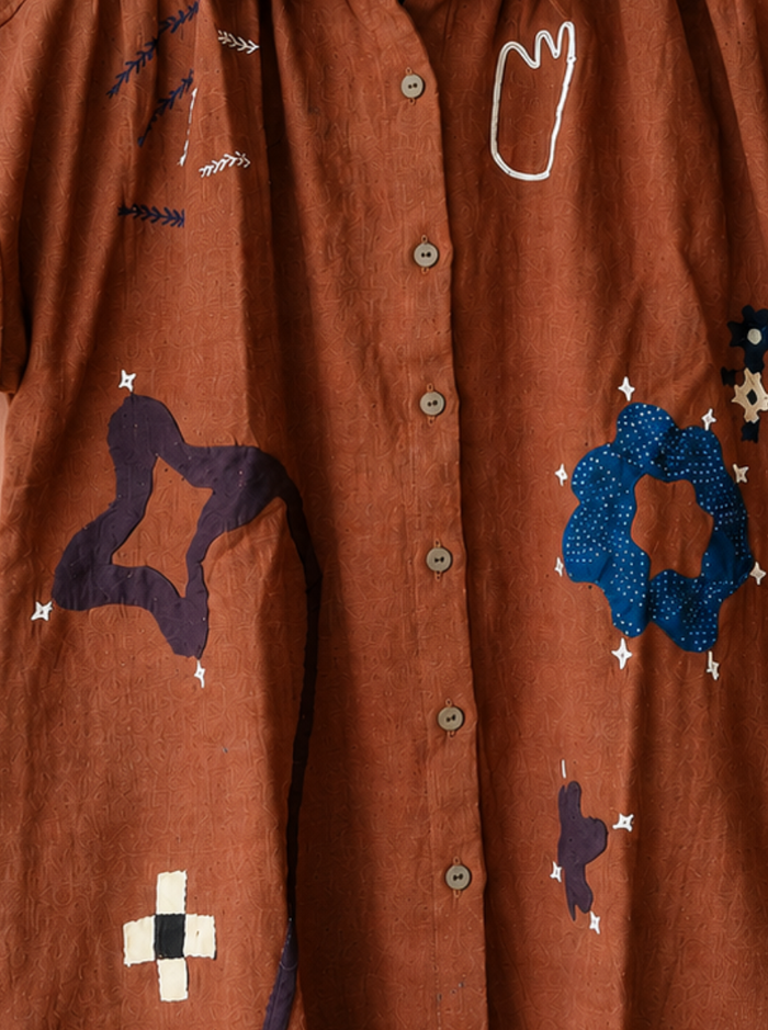 mira top - kala cotton applique (bloom)