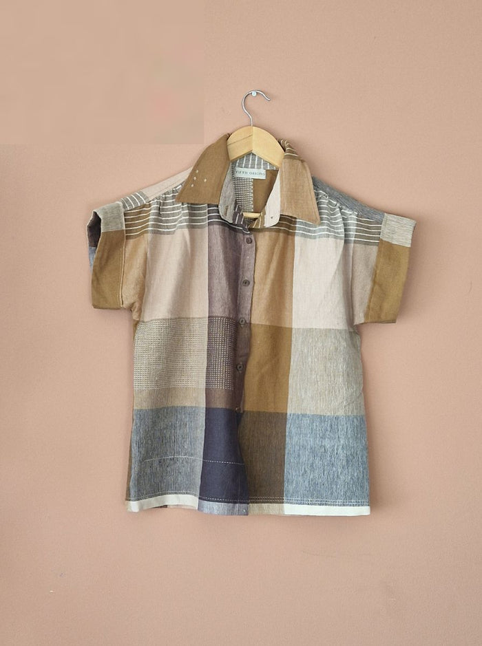 mira top - kala cotton wool (bloom)