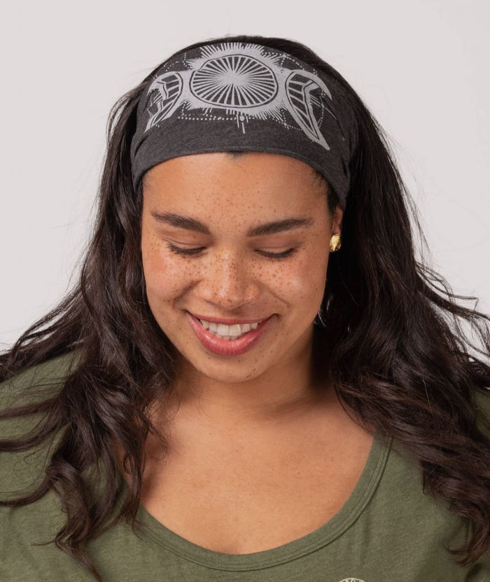 Moon Mirror Headband in Charcoal-Final Sale