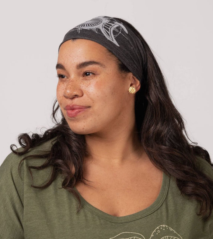 Moon Mirror Headband in Charcoal-Final Sale