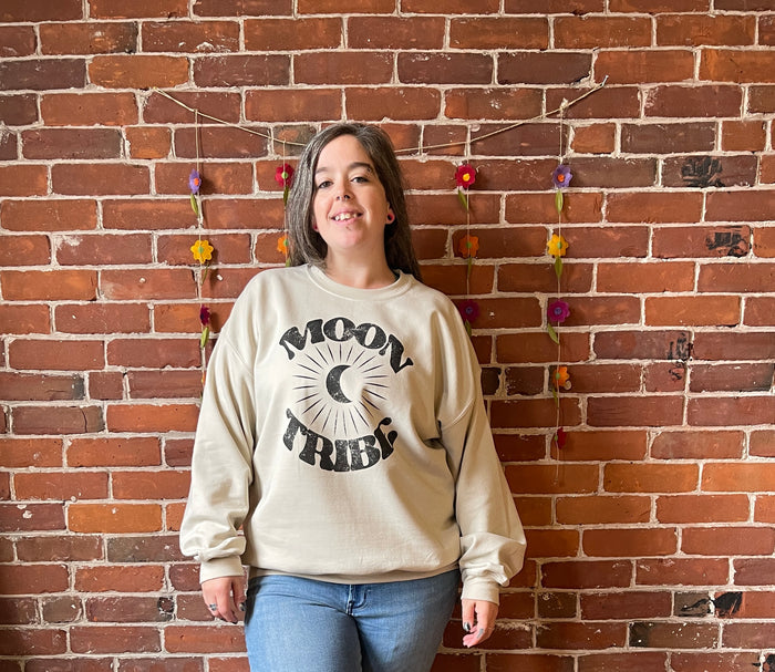 Moon Tribe Comfy Boho Sweatshirt - Small Business Made