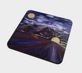"Mountain Lake in Winter" Coaster